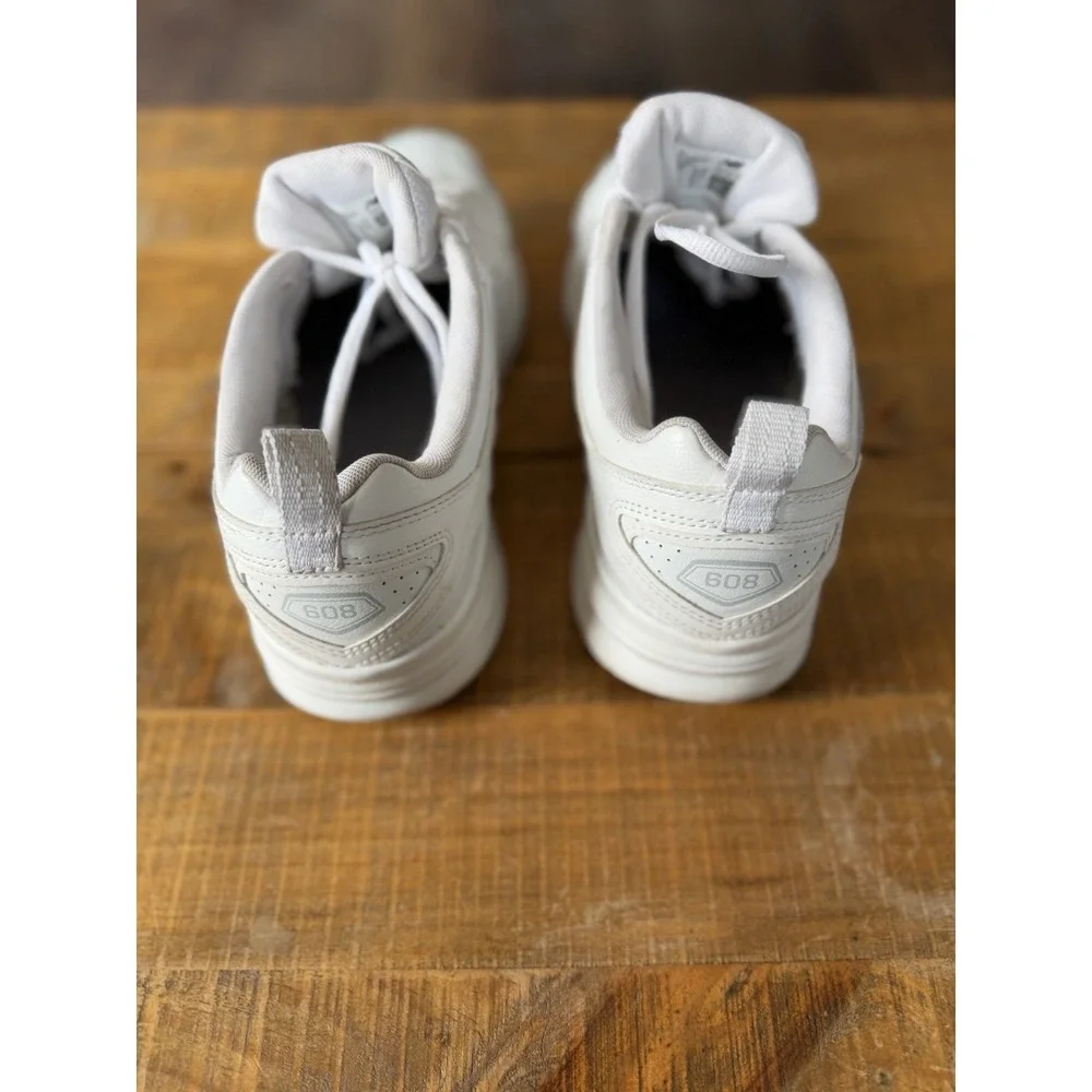 New‎ Balance MX608AW5 Walking Leather White Cross Trainers Men Size 10